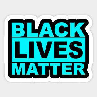 Black Lives Matter Logo (Light Blue) Sticker